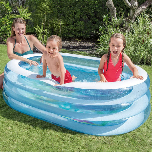 Intex 57482NP - Oval Whale Pool (Assorted Model), Blue, 163 cm l x 107 cm w x 46 cm h
