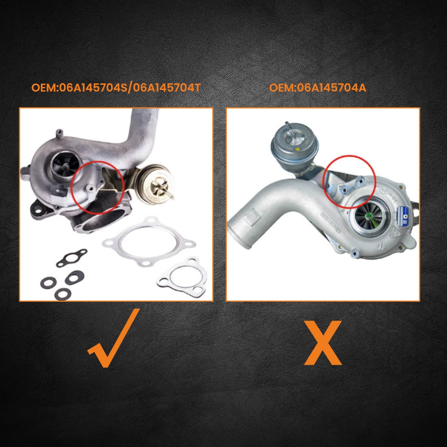 maXpeedingrods Turbo Turbocharger Exhaust Turbo for A3 A4 TT Bora Sport Golf GTI 1.8L K04 K04-001