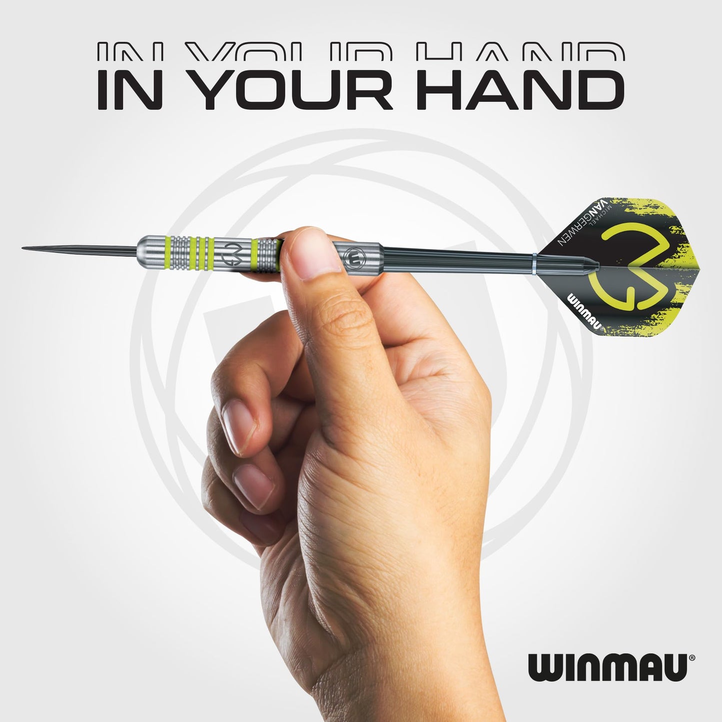 WINMAU - Professional Player - Michael Van Gerwen MvG Gift Set - 20g Steel Tip Darts - 50 Piece Pro Darts Set - Includes 4 x Stems, 4 x Flights, and accessories