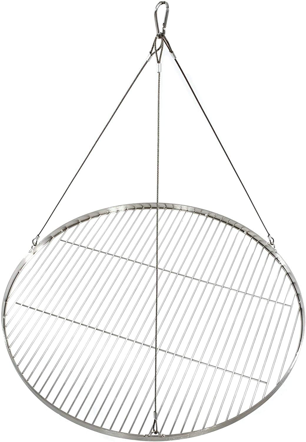 80 cm stainless steel grill grate for tripod swing grill BBQ grill. New with rope.