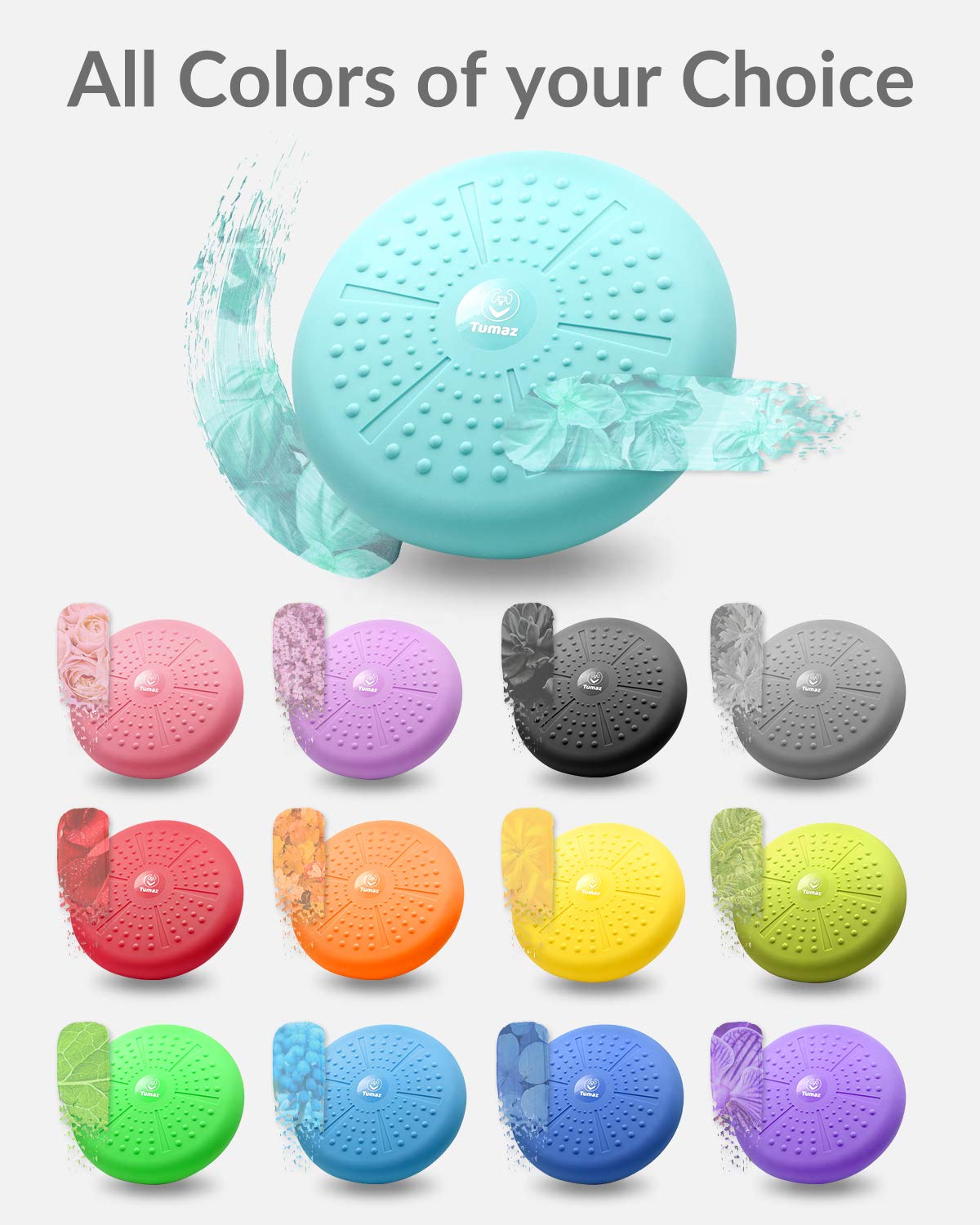 Tumaz Ball Cushion improves posture and increases focus. Air cushion for physical therapy, relieves back pain and strengthens core muscles.