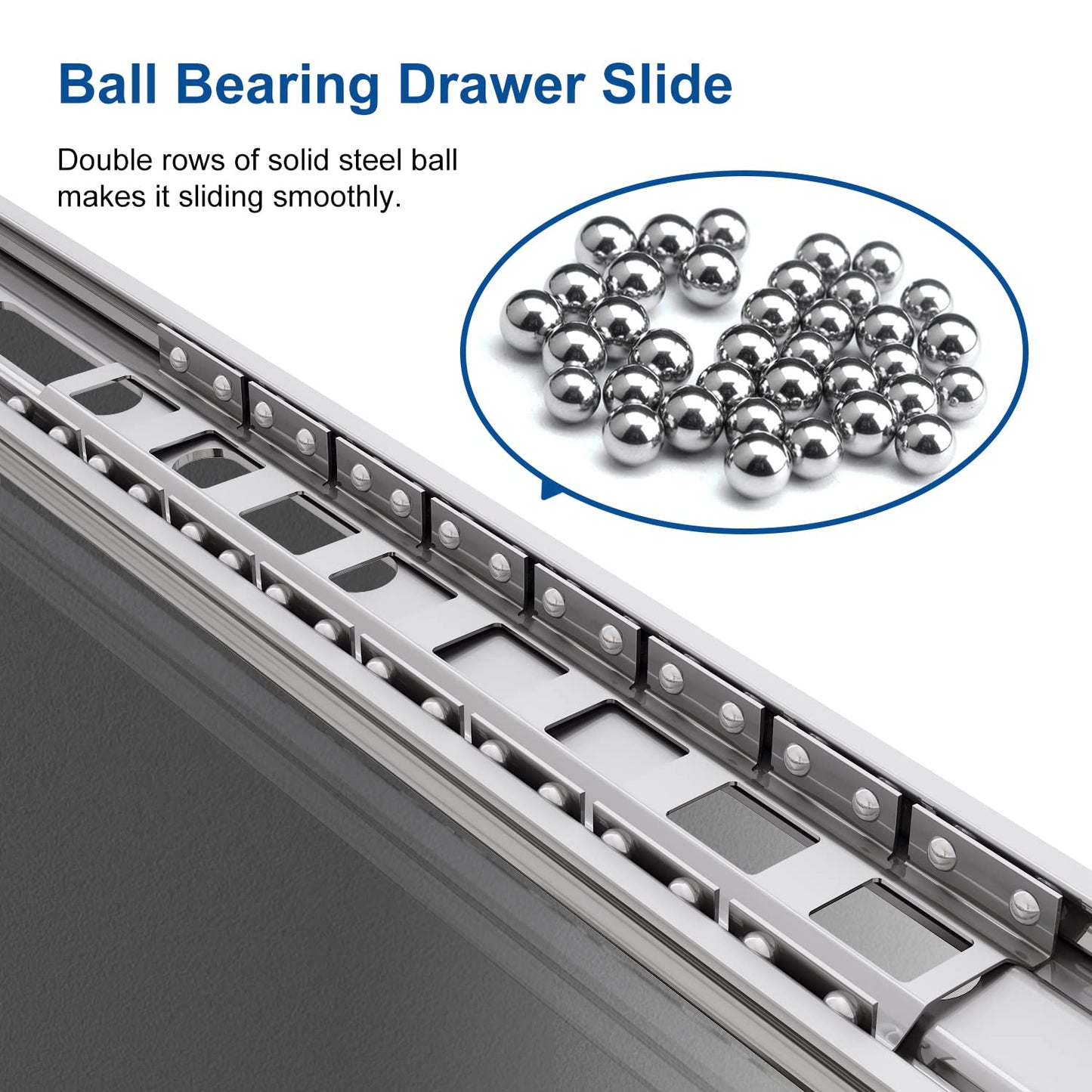 VADANIA drawer slides with lock 700mm, 53kg capacity Heavy duty full extension ball bearing Side mount #VD1551, 1 pair