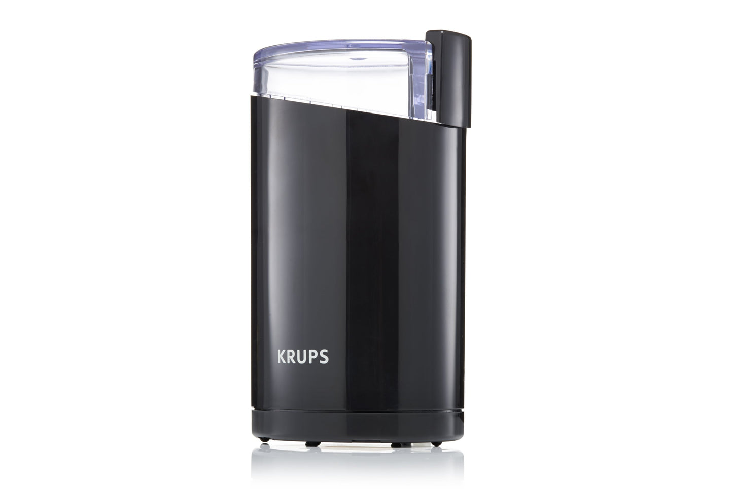 Krups F20342 Coffee and Spice Grinder in One, Powerful Motor, Adjustable Grind Size, 75g Capacity, Stainless Steel Blade, Safety Lid, Anti-Slip Feet, Black.