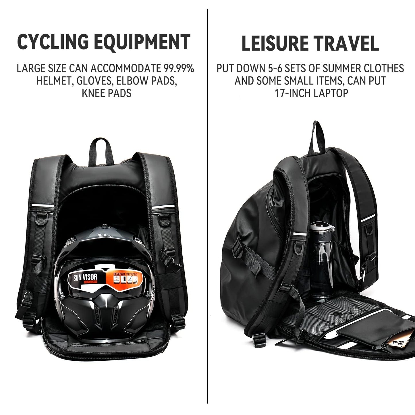 HYC00 motorcycle backpacks for men, waterproof helmet backpack, motorcycle accessories, laptop bags, travel backpacks, school bags for students.