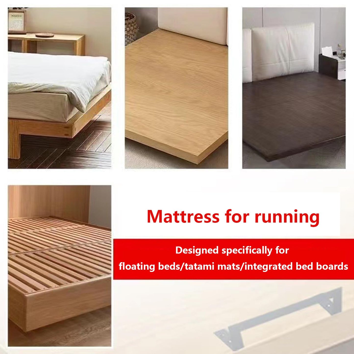 Aisny mattress clamp, mattress sound barrier, 4 pieces of non-slip mattress grippers for head or foot end, non-slip sound barrier mattress holder for bed frame
