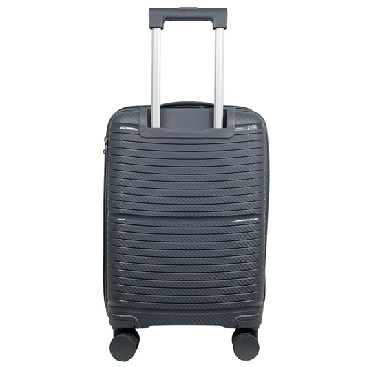 MY TRAVEL BAG Hardshell Suitcase Luggage Set with Trolley and 4 Double Wheels (Charcoal, Large Size 75cm)