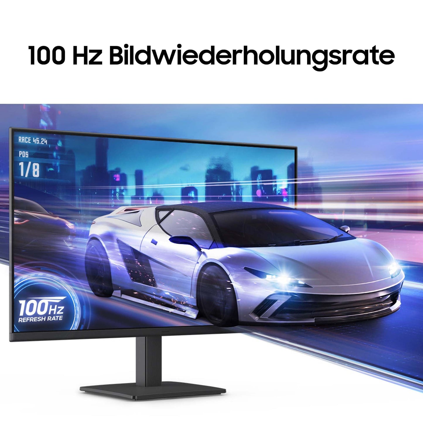 Samsung 24-inch Essential S3 S30GD, Full HD 1080p (1920 x 1080), PC monitor, screen, 100 Hz, IPS panel, Game Mode, Off Timer Plus, Eye Saver Mode, Flicker Free, LS24D304GAUXEN