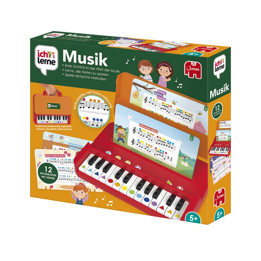 I am learning music - Music learning games for children - Learn notes and record melodies - Includes 12 sheets with popular children's songs & handy carrying case - For children ages 5 and up.