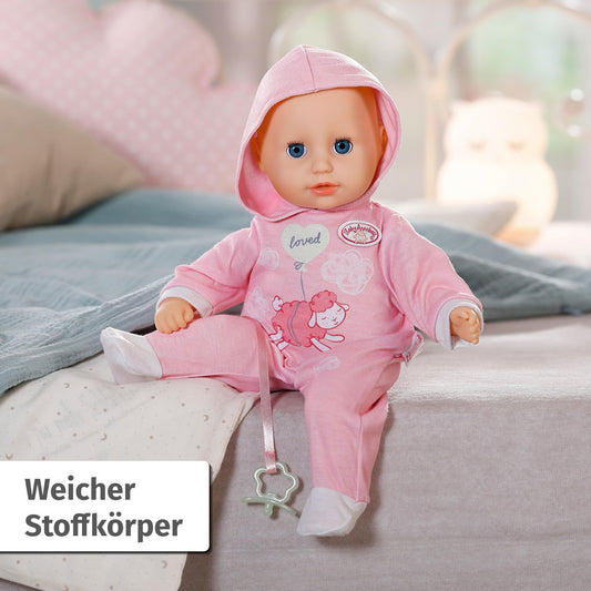 Baby Annabell Hannah Play with Me 36cm, baby doll with 5 functions, soft fabric body and accessories, 36cm tall doll, for children aged 1 year and up, 711002 Zapf Creation.