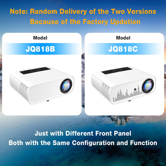 5G WiFi projector- 12000 lux native 1080P projector full HD home theater video projector 4K, Bluetooth projector WLAN projector 350'' display compatible with TV stick, HDMI, USB, X-Box, iOS/Android