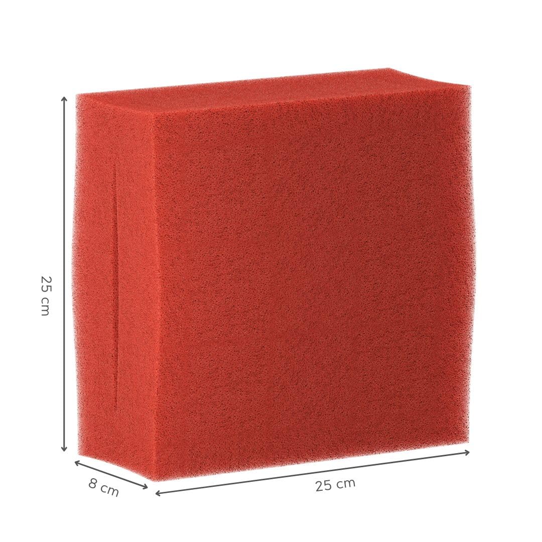 6X Replacement Filter Sponge suitable for Oase Biotec 10 (3X coarse 10ppi + 3X fine 30ppi) | Set 3X Blue 3X Red