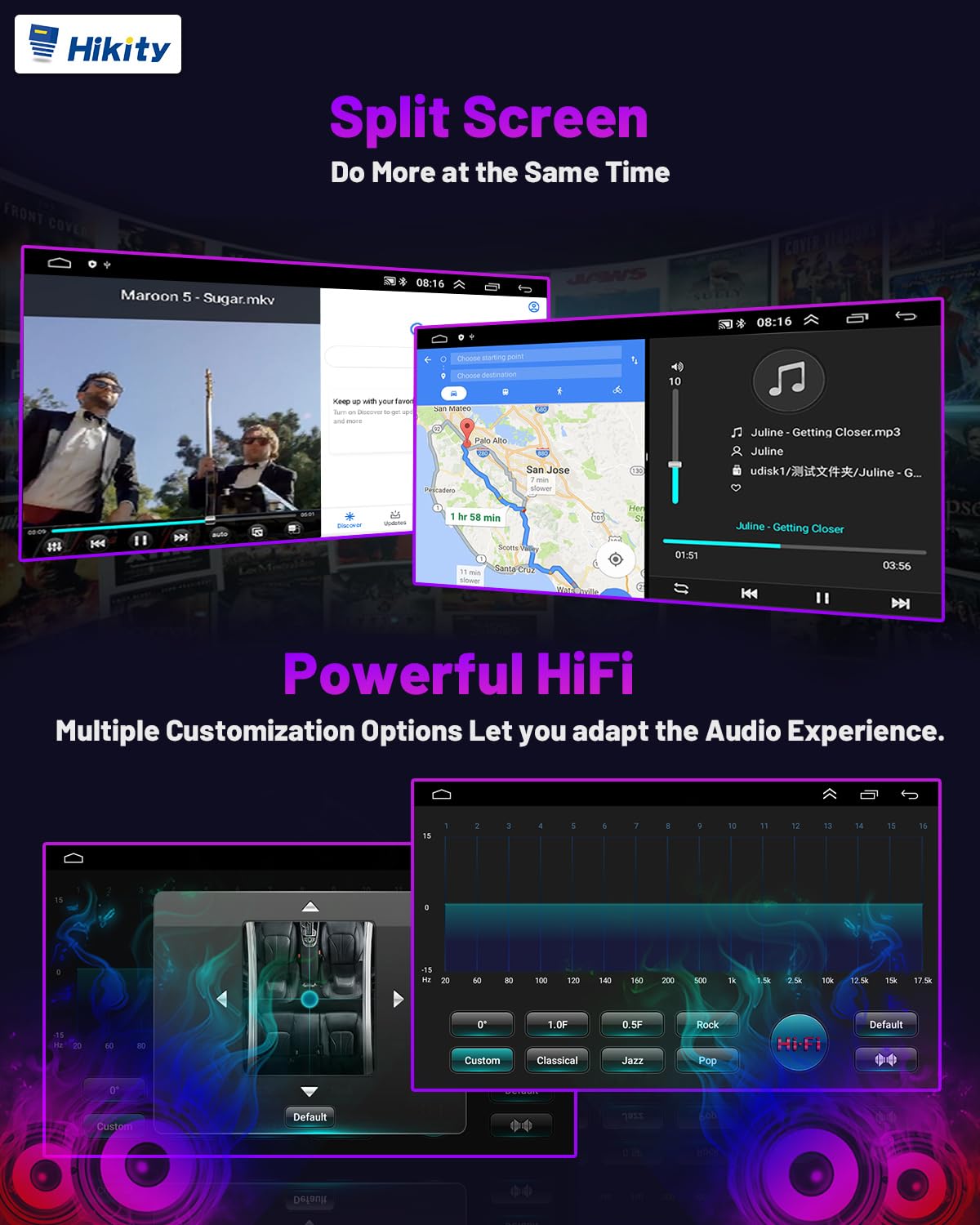 2+64GB DAB/DAB+ Android 15 Car Stereo with Navigation for VW Golf Polo Passat Skoda Seat - 9" Touchscreen, Wireless Carplay, Android Auto, Bluetooth, RDS FM GPS WiFi HiFi SWC, Rearview Camera