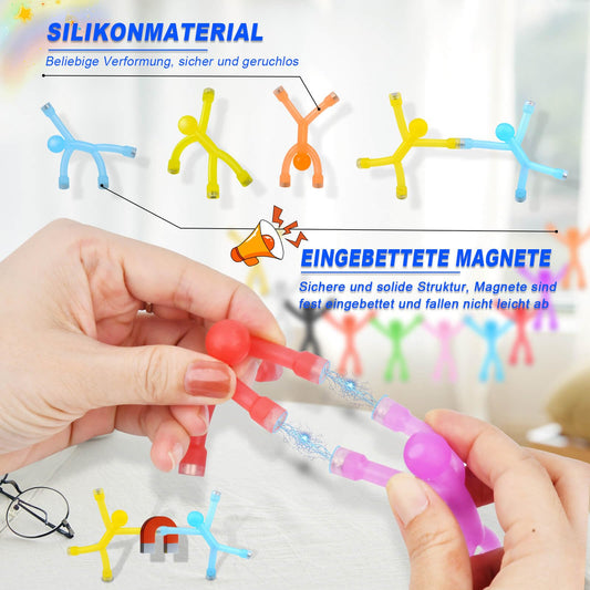 20 Strong Magnets for Magnetic Board, 10 Colors Refrigerator Magnets Man, Magnetic Neodymium Magnet Cute, Colorful Humanoid Magnet Magnets, Magnetic People Magnets for Office, Decorative Whiteboard