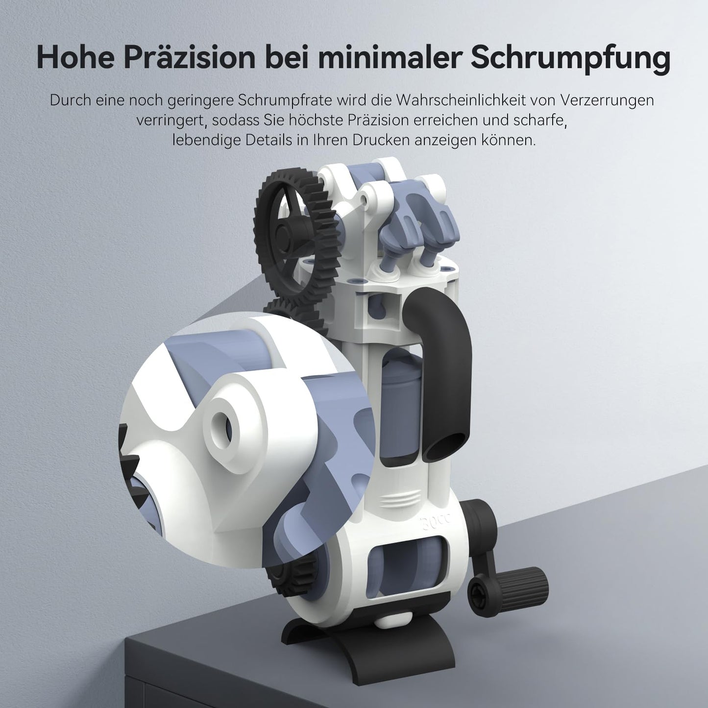 ANYCUBIC ABS-Like Resin Pro 2, 3D printer resin with increased strength and toughness, high precision, wide compatibility with all resin 3D printers. Color: Grey+White, 2pcs.