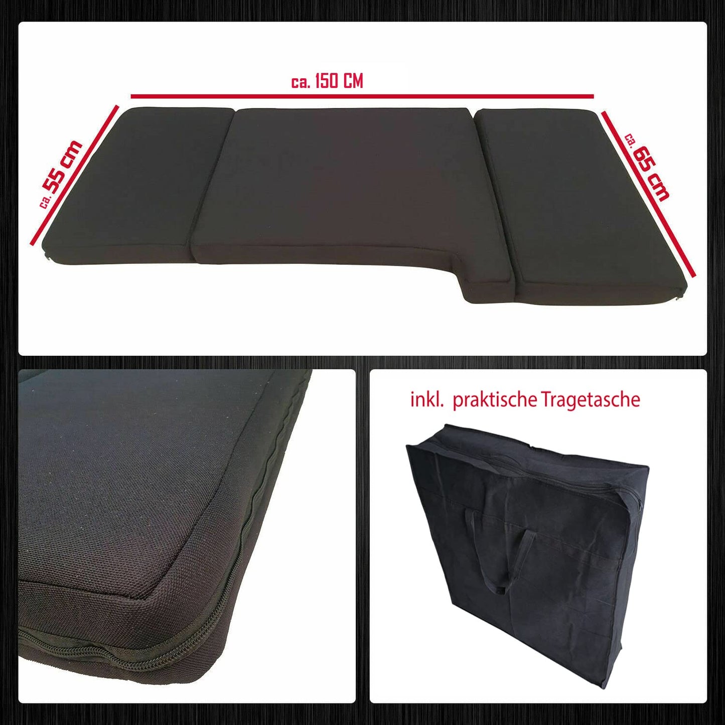 BREMER SEAT COVERS Camper bed Children's bed Cab bed compatible with Ford Transit 7 from 2014 Motorhome accessories RV bed Camping Camper Accessories