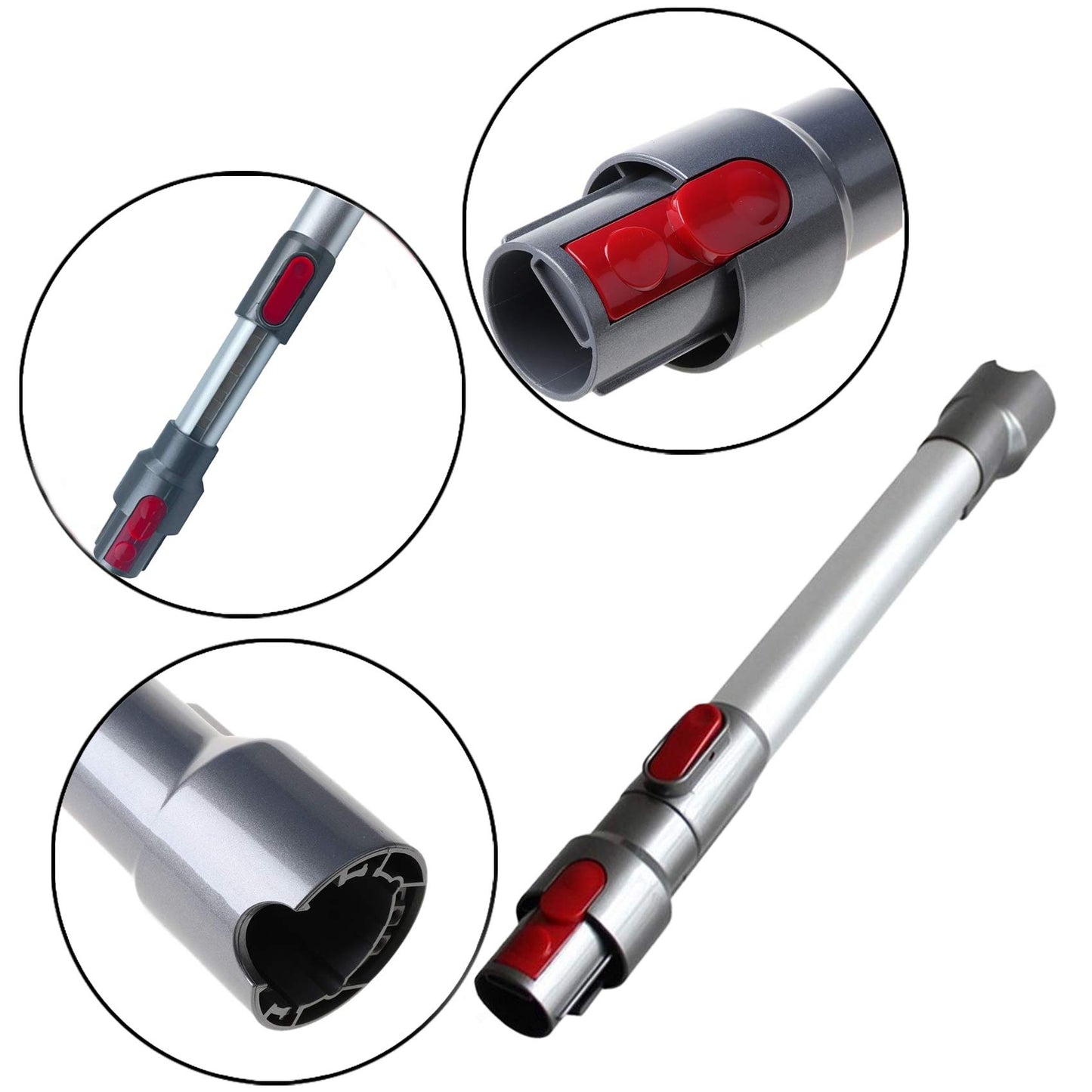 Italdos extension tube vacuum wand compatible with Dyson V7 V8 V10 V11 Telescopic pole Aluminum for cordless vacuum Adjustable length