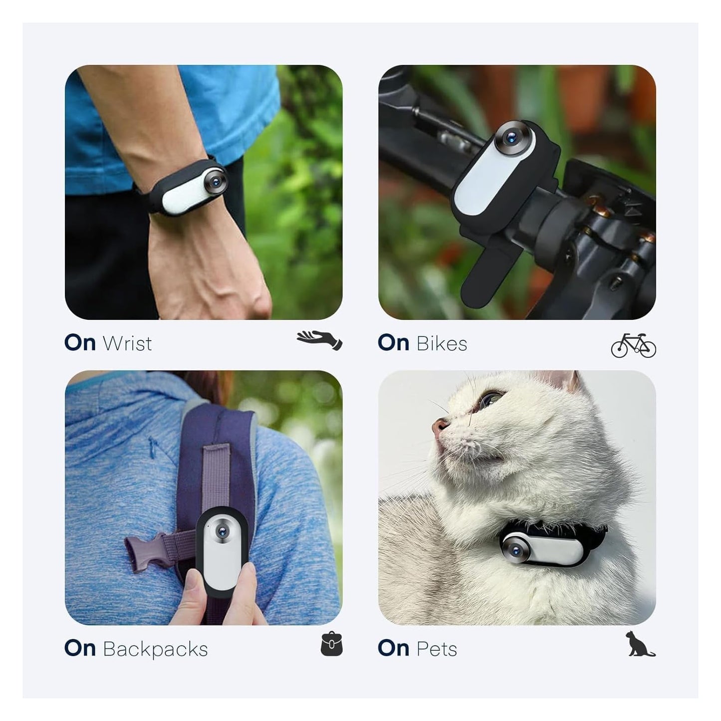 Dog camera Cat camera Collar Pet Camera with 16GB SD Card, Cat collar Dog collar Adjustable with Mini Storage Camera, HD 1080P Dog Cat Surveillance Camera Pet Camera Outdoor/Indoor
