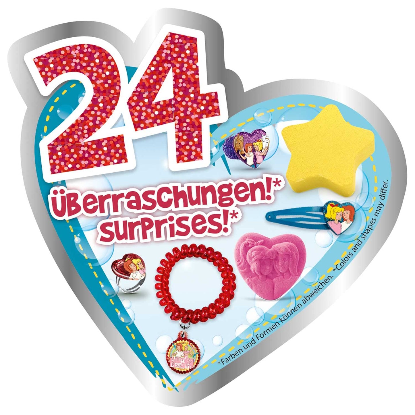 INKEE Bibi & Tina Advent Calendar for Kids - Bath Fun Toy Advent Calendar with Bath Bombs & Beauty Accessories