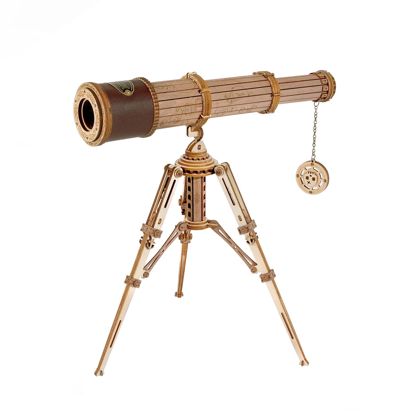 ROKR 3D Wooden Puzzle Monocular Telescope Wood Model Building Science Gifts for Adults Kids over 14 years 314 Pieces, Monocular Telescope