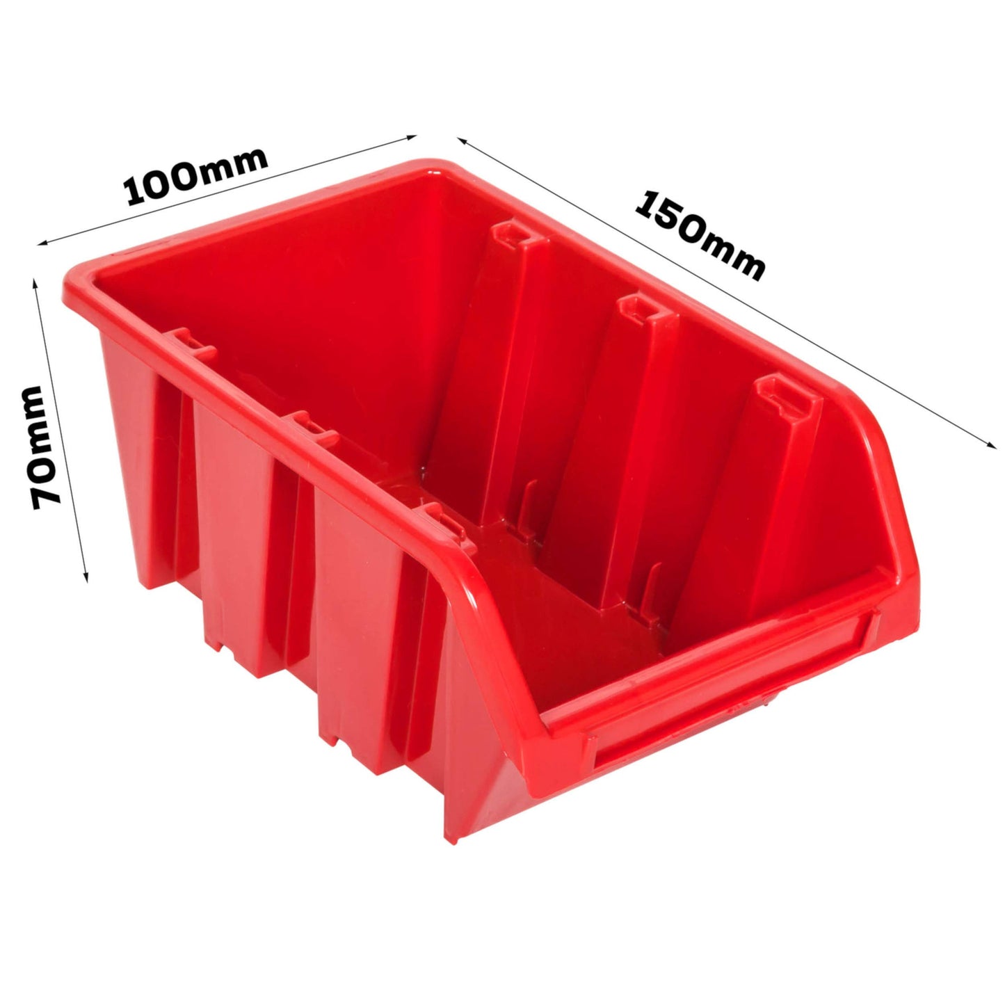 Storage system wall shelf 1155 x 780 mm | 91 pcs. box | Stackable bins pour shelf visibility storage boxes | Extra strong wall panels | Expandable shelf | Workshop shelf storage rack workshop wall shelf plug-in shelf