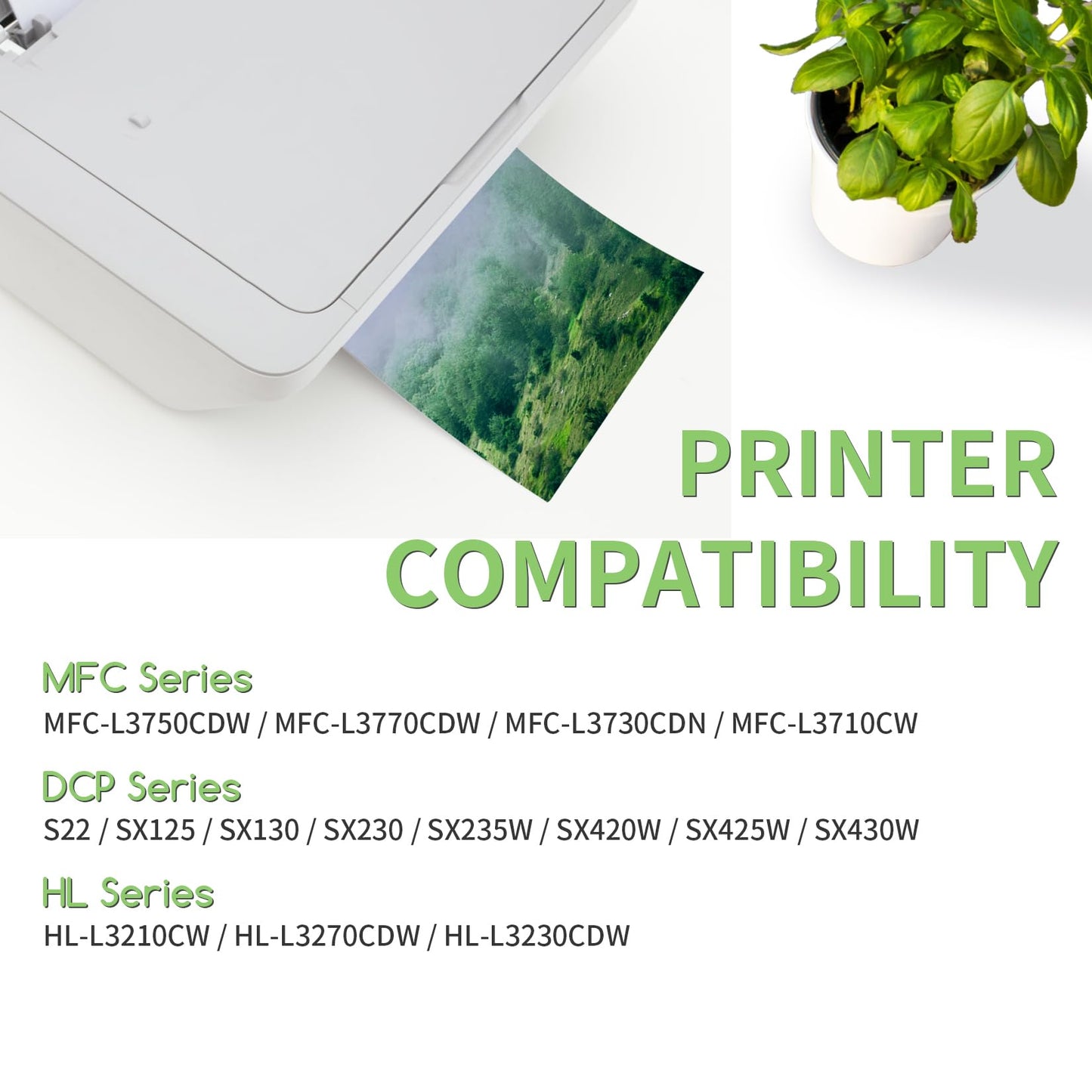 Veson Toner TN247 TN243 Compatible for Brother TN 243CMYK TN243 TN 243 247 MFC-L3750CDW MFC-L3770CDW DCP-L3550CDW HL-L3230CDW HL-L3210CW MFC-L3710CW