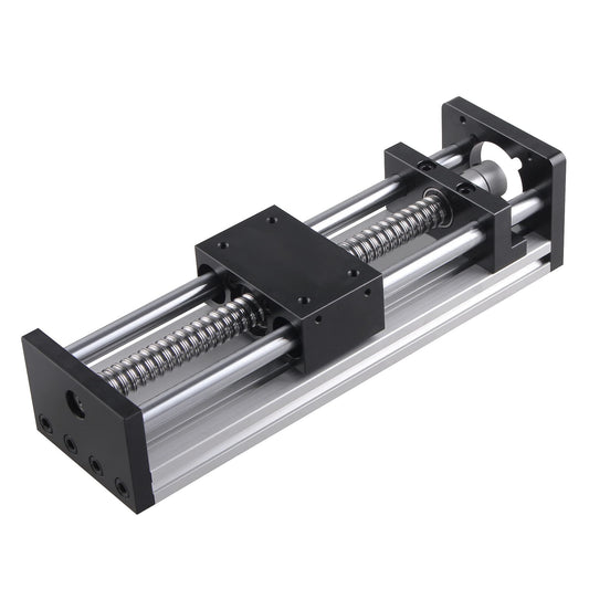 CNCMAN'S 150mm Effective Travel Length Double Optical Axis Guide Ball Screw SFU1605 150mm, Linear Actuator Linear Guides Linear Table Actuator for DIY CNC Milling Parts and 3D Printers