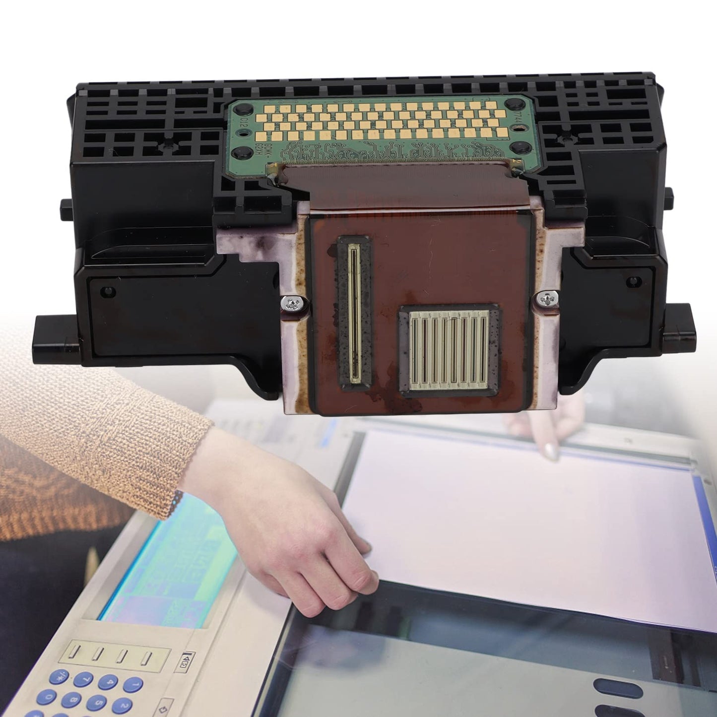 Annadue QY6-0078 printhead for MG8120/ MG8180/ MG8280/ MG6250/ MP990/ MP996, printhead replacement for, with protective cover, printer accessory.