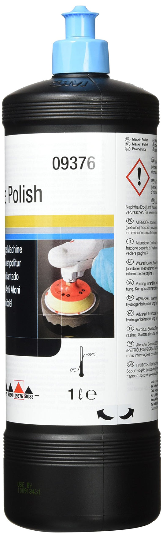 3M Perfect-it High Gloss Machine Polish, 09376, Paint Polish, Silicone-Free, Wax-Free, For removing swirl marks and other minor surface defects in the paint, High gloss finish, 1 Ltr.
