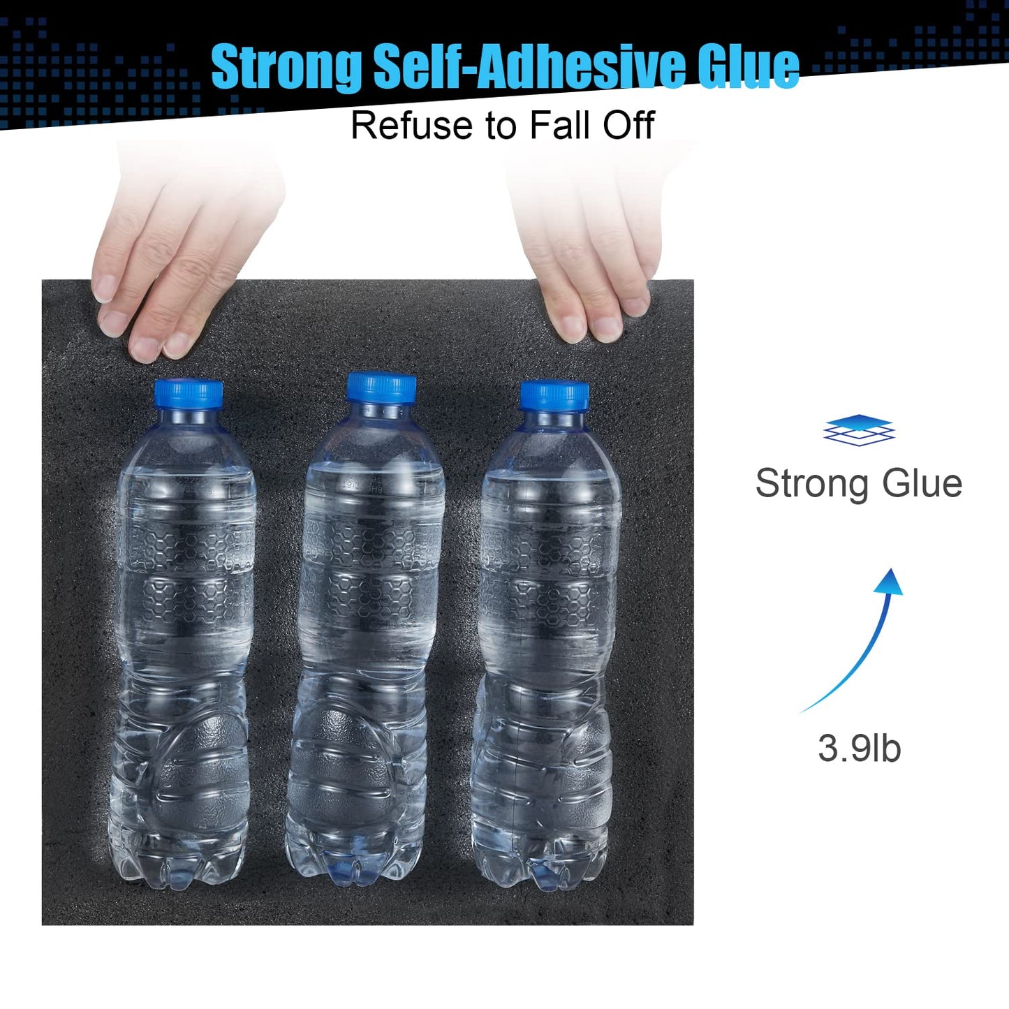 12 pieces of self-adhesive acoustic foam for soundproofing in podcast recording studios, reducing echo and reverberation on ceilings in home offices. Size: 30x30x2.5cm.