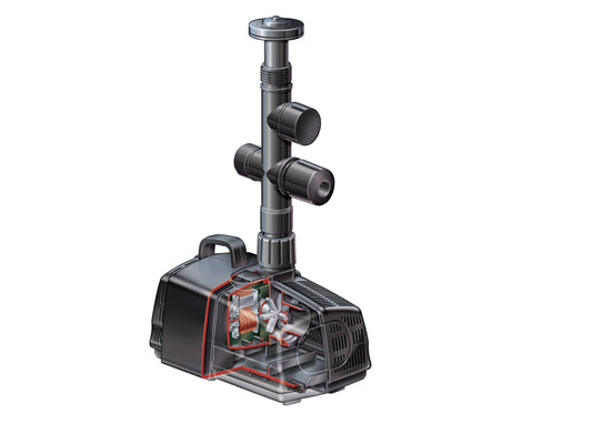 Hozelock Fountain & Waterfall Pumps Cascade Fountain and Waterfall, Black, 1500 Liters per Hour