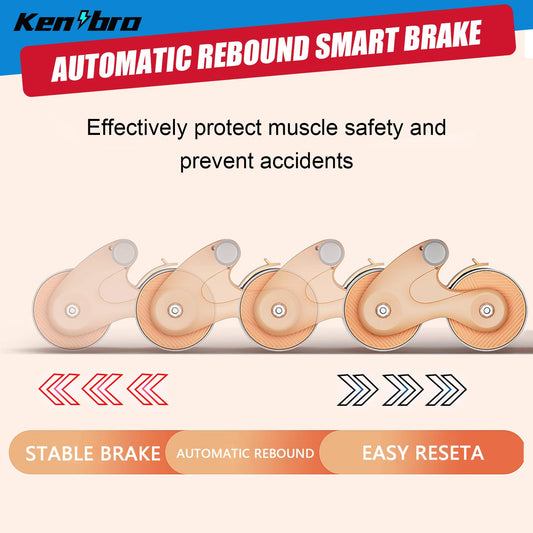 Ab Roller Wheel for Core Trainer, Ab Roller Abdominal Trainer, Automatic Rebound Ab Roller, Ab Roller with Timer, Ab Trainer with Knee Mat, Ab Roller Roller for Home Gym.