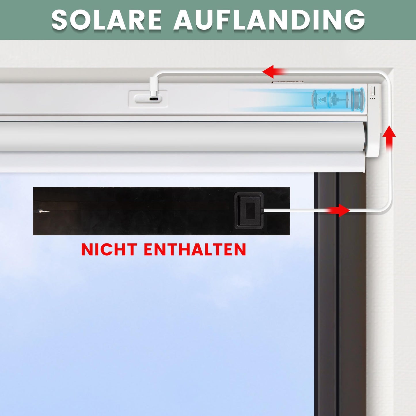HOMEDEMO Electric Blinds Rechargeable Blackout Roller with Motor & Remote Control, Dark Grey 45x110cm (WxH), Roller Inside without drilling clamp fix/with drilling, Smart Roller compatible with Alexa.