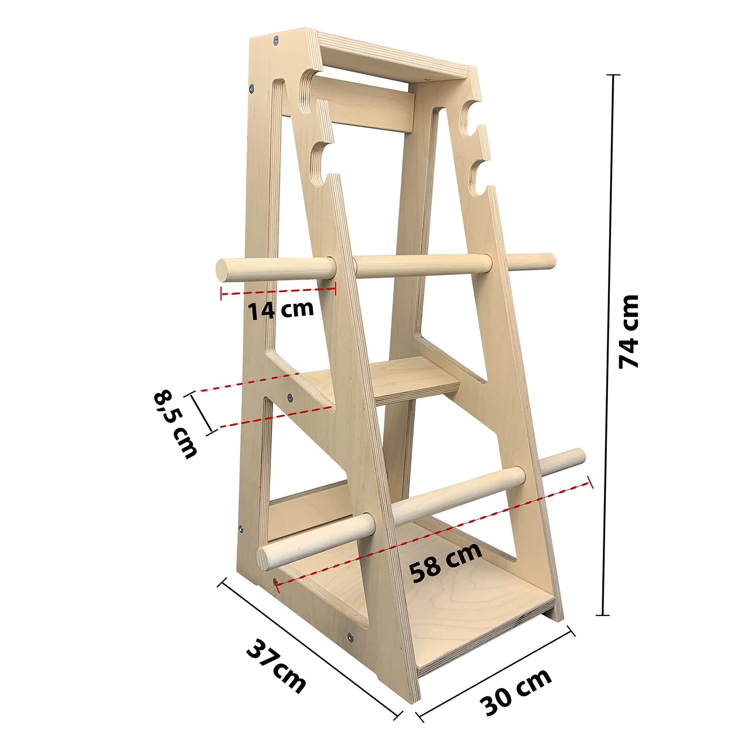 Meanswood Weight Holder for Home Gym Dumbbell Stand Multifunctional Dumbbell Rack for Dumbbells - Weight Capacity 160 kg