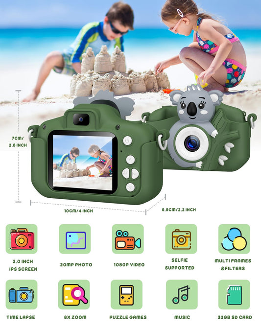 Children's camera, DIAMOOKY camera for kids aged 3-12, perfect Christmas toy for boys and girls.
