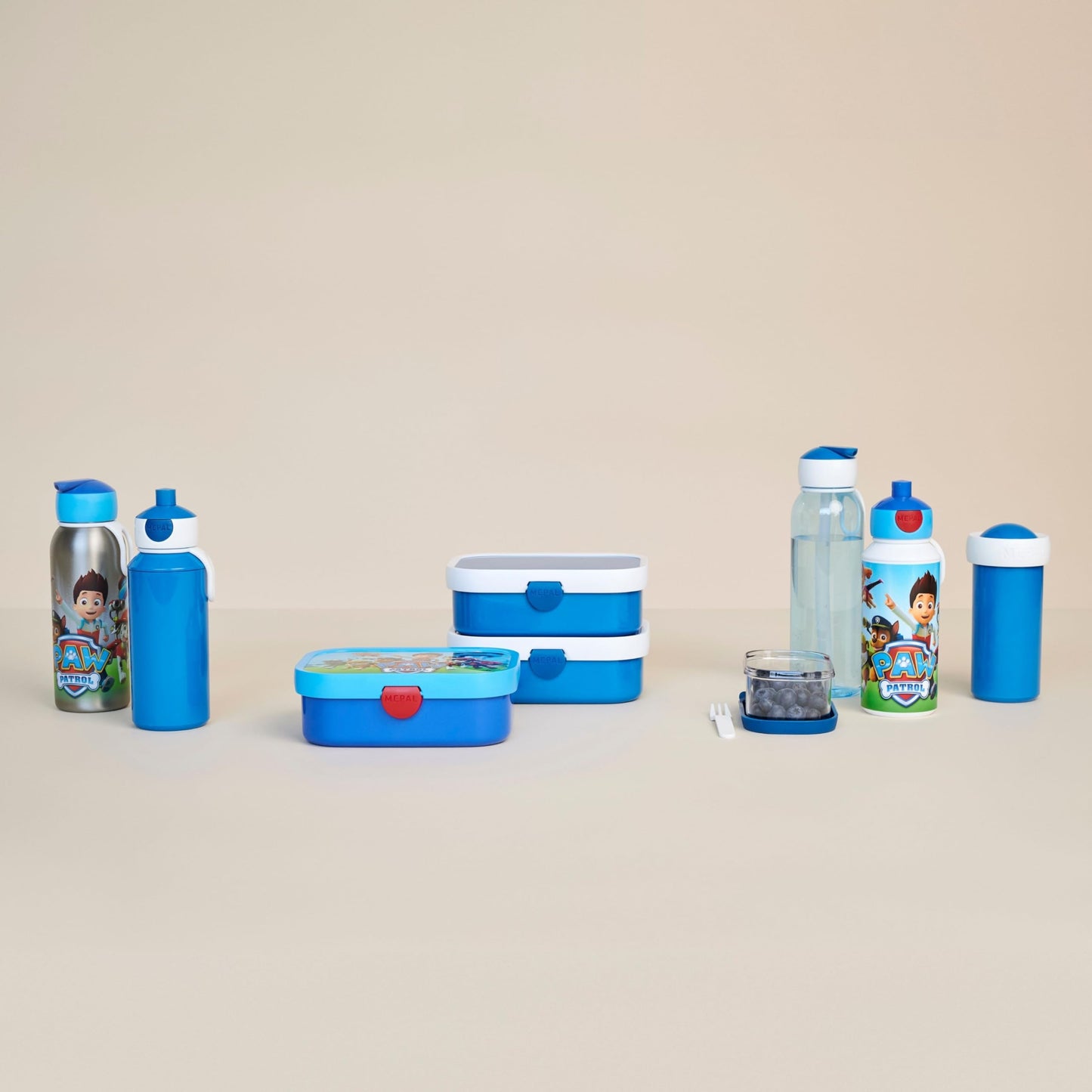 Mepal - Lunch Set Campus Little Dutch - Set for children with pop-up drinking bottle & lunch box - Lunch set for school or on the go - Dishwasher safe & BPA-free - 400ml + 750ml - Little Farm