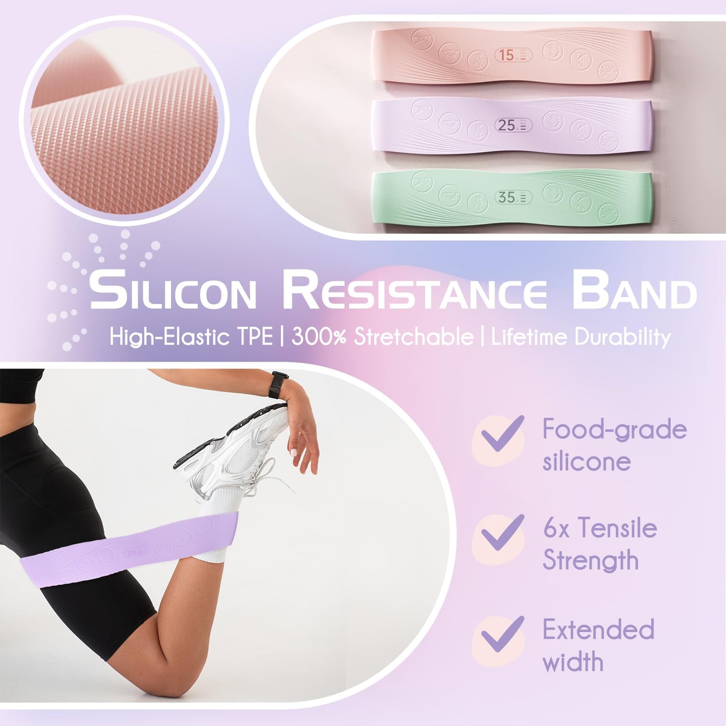 EgoNova Pilates Ring Set includes a 14-inch Magic Circle with dual padded handles, Pilates Mini Ball, and Resistance Bands (15, 25, 15.9 kg) for strength, flexibility, stability, and body toning (Blue).