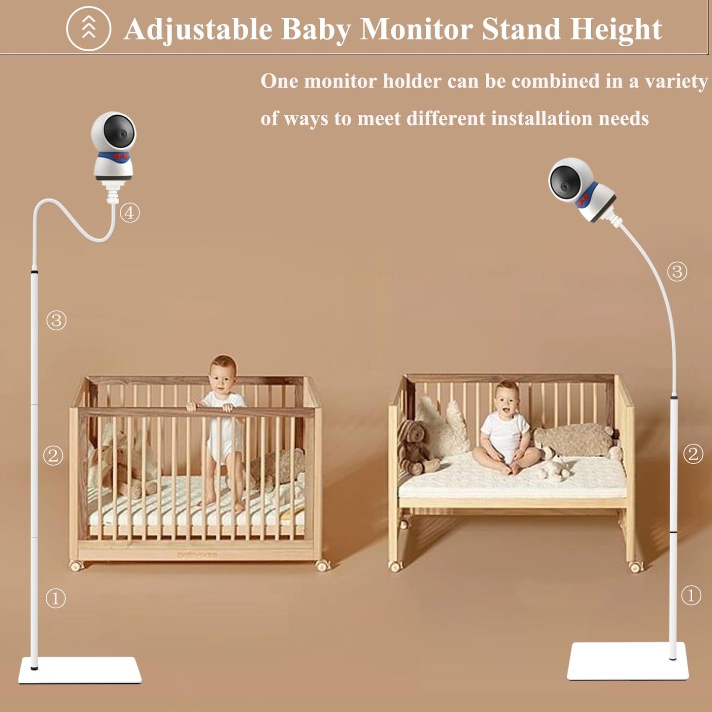 EYSAFT baby monitor stand for BOIFUN Baby 2S, Baby 5S, Baby 6T/ieGeek Baby 1T/DEATTI BM101-M.