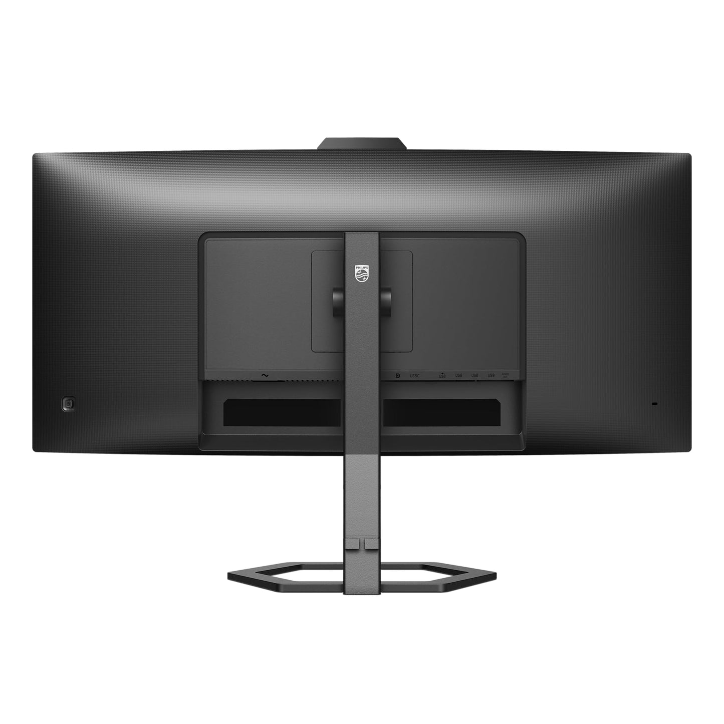 PHILIPS 34E1C5600AM - 34-inch WQHD Curved Monitor, Webcam, Height Adjustable, Speakers (3440x1440, 100Hz, HDMI, DisplayPort, USB-C, USB Hub) black