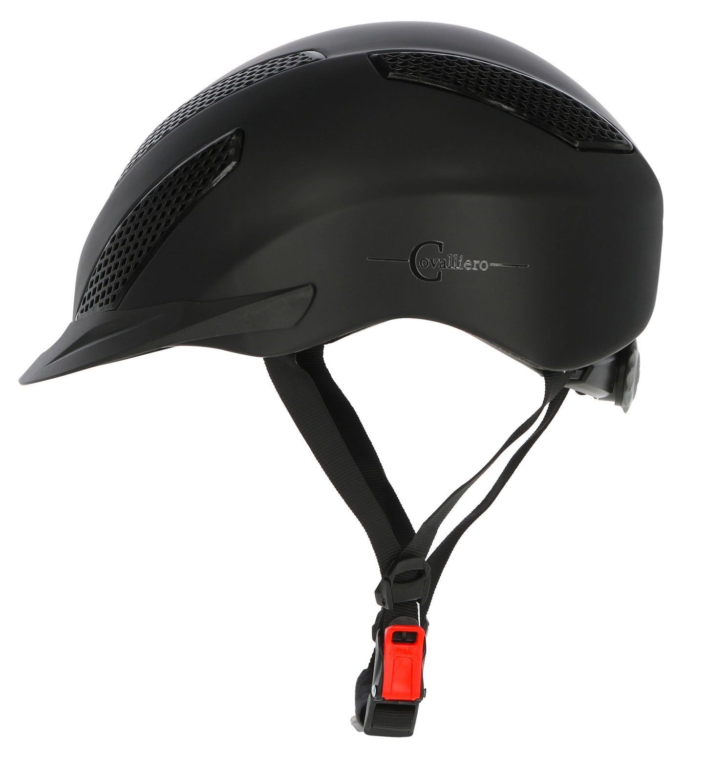 Kerbl Covallerio riding helmet eXite, disc system, fast-click closure, unisex L/XL, black
