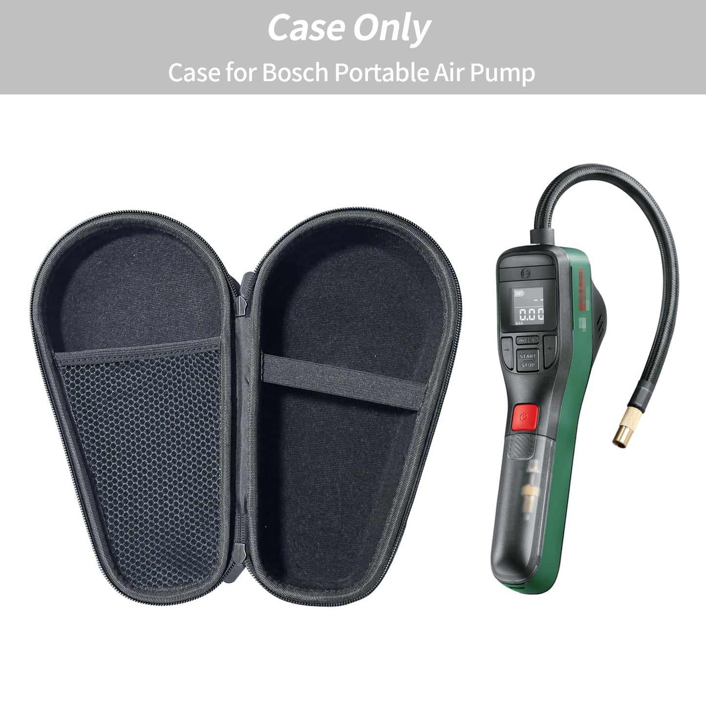 Case compatible with Bosch bicycle pump air pump mini compressor EasyPump, case only.