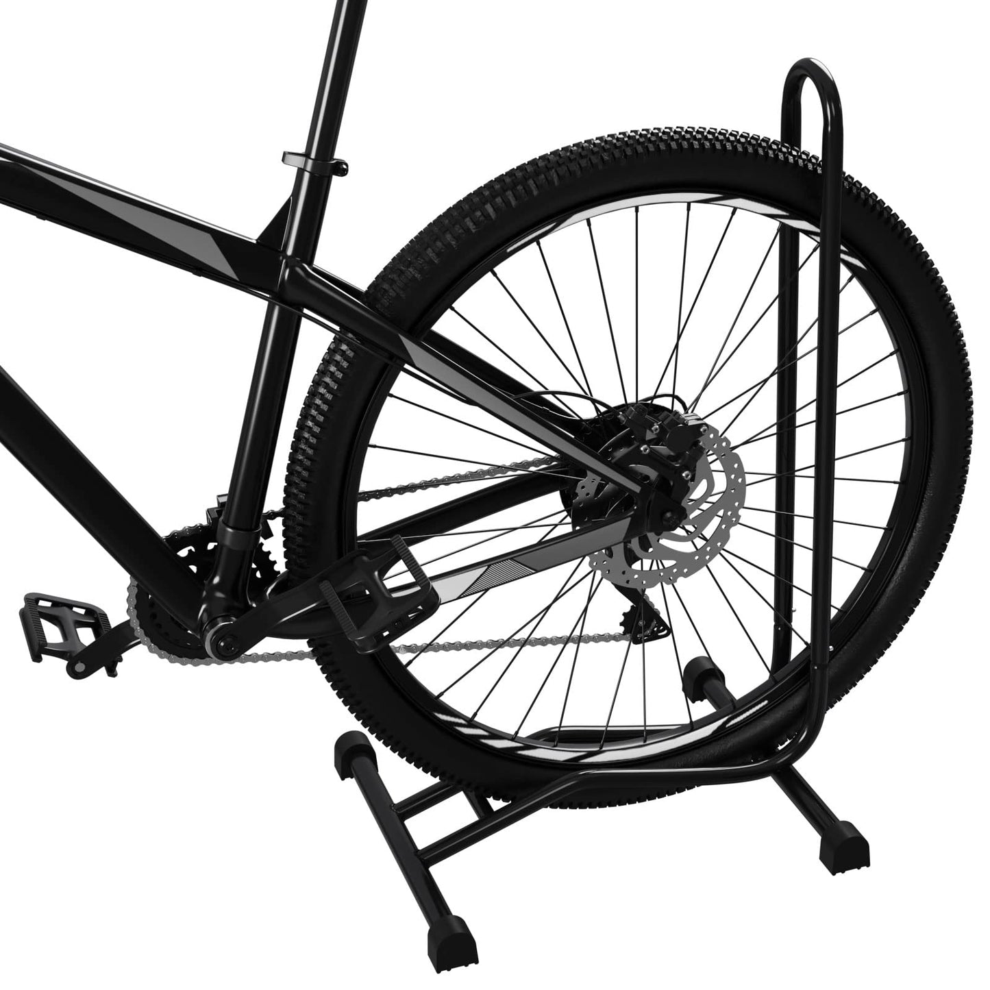 WELLGRO Bike Stand - Steel, secure hold - Color black