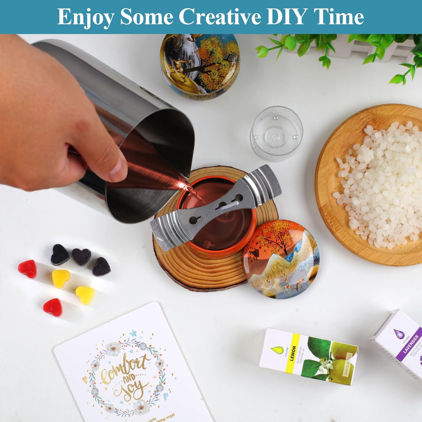 TEPENAR Unique Candle Making Set - Ideal candle making kit and scented candle gift set for Christmas, birthday, Mother's Day, women, and children.