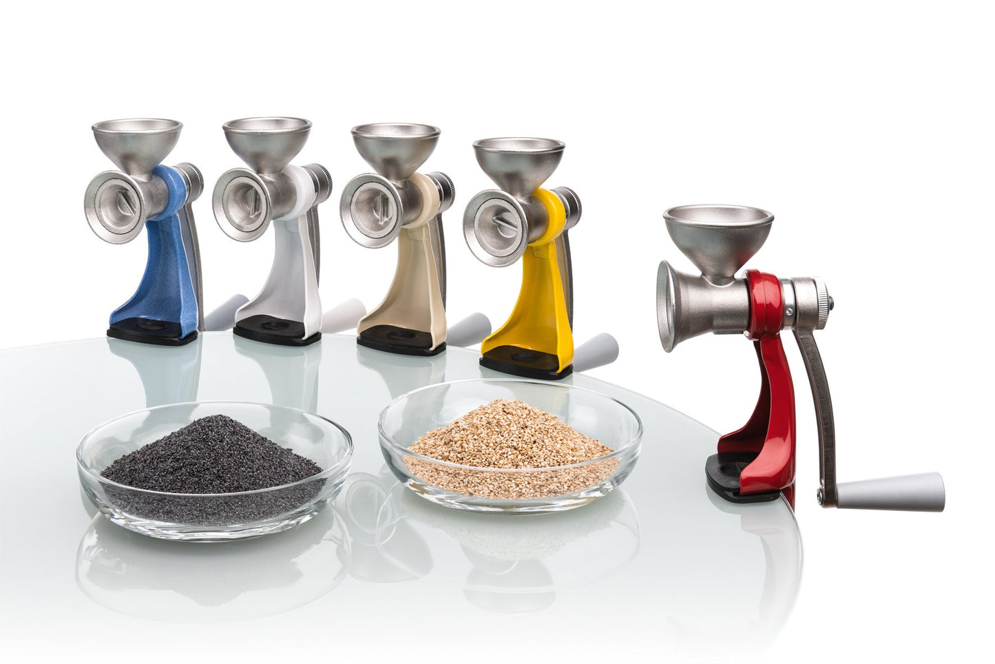 Jupiter 560400 poppy seed mill stainless steel, red