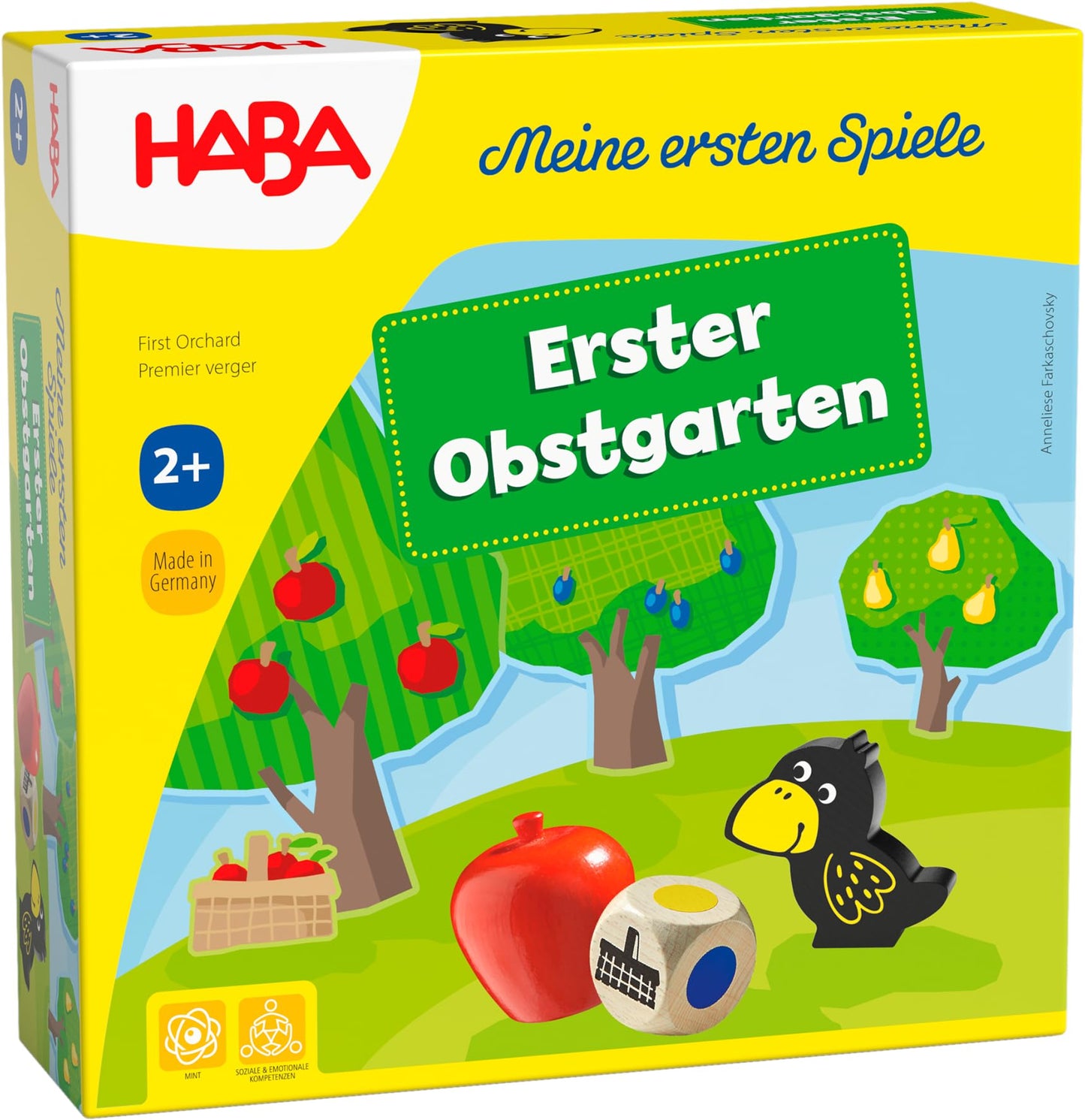 HABA 304508 - Touch & Feel Again, sensory game for children aged 3 and up & 4655 - My First Games First Orchard.