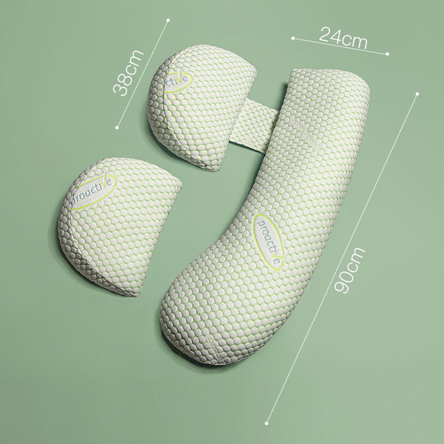 KINGGOO new pregnancy pillow for sleeping adjustable, support for back, hip, legs, belly for expectant mothers, side sleeper pillow with removable cotton cover