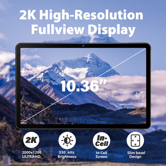 LincPlus Tablet with Stylus Android 13 Tablet 10.4 Inch 2K IPS Display 8GB RAM + 128GB ROM + 1TB Expansion, 7000mAh, Tablets PC with Pen for Writing and Drawing