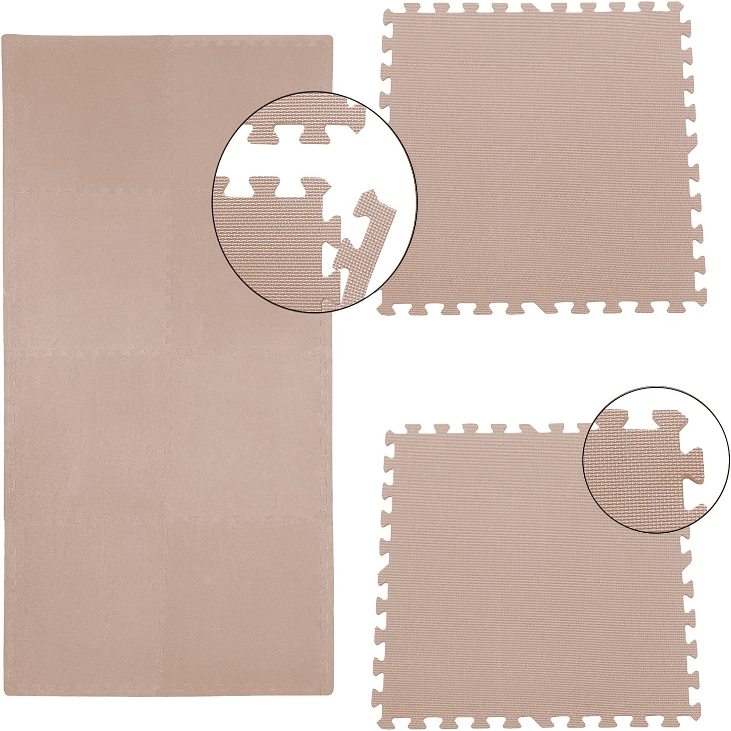 Sport trend 24® 24 protective mats without edge pieces set color choice 60x60x1cm | 8.64 sqm | Floor protection mat exercise mat puzzle mat fitness mat underlay mat floor mat training mat yoga mat