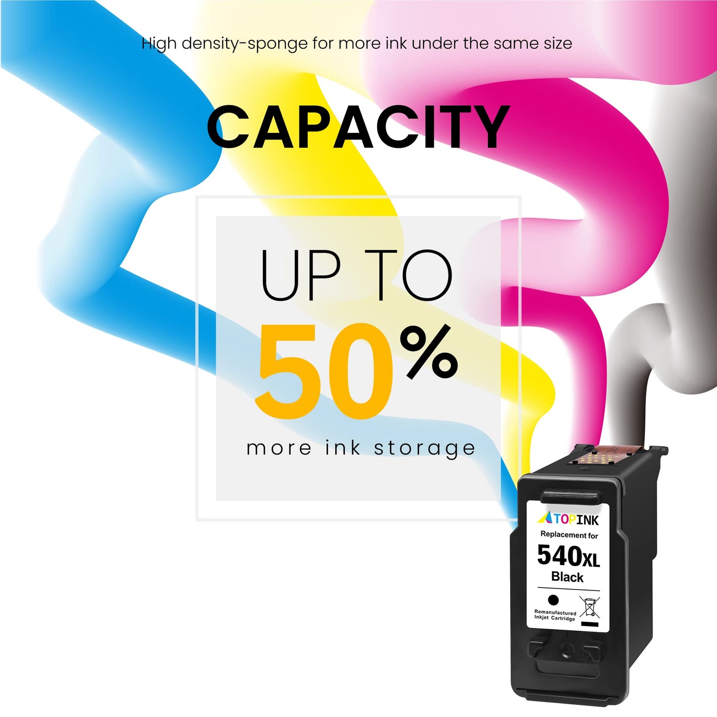 ATOPINK PG 540 Black, PG-540 PG540XL Compatible for Canon printer cartridges 540, 540 XL Black for Canon TS5150 printer cartridges for Pixma TS5150 TS5151 MG3650s MG3650 MG3600 MG3250 MX475 MG4250