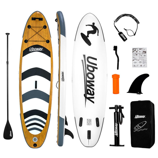 Inflatable Stand Up Paddling Board Surfboard SUP Board 320 * 81 * 15 cm 200KG made of 2600GSM PVC woven mesh fabric and PVC coated fabric.