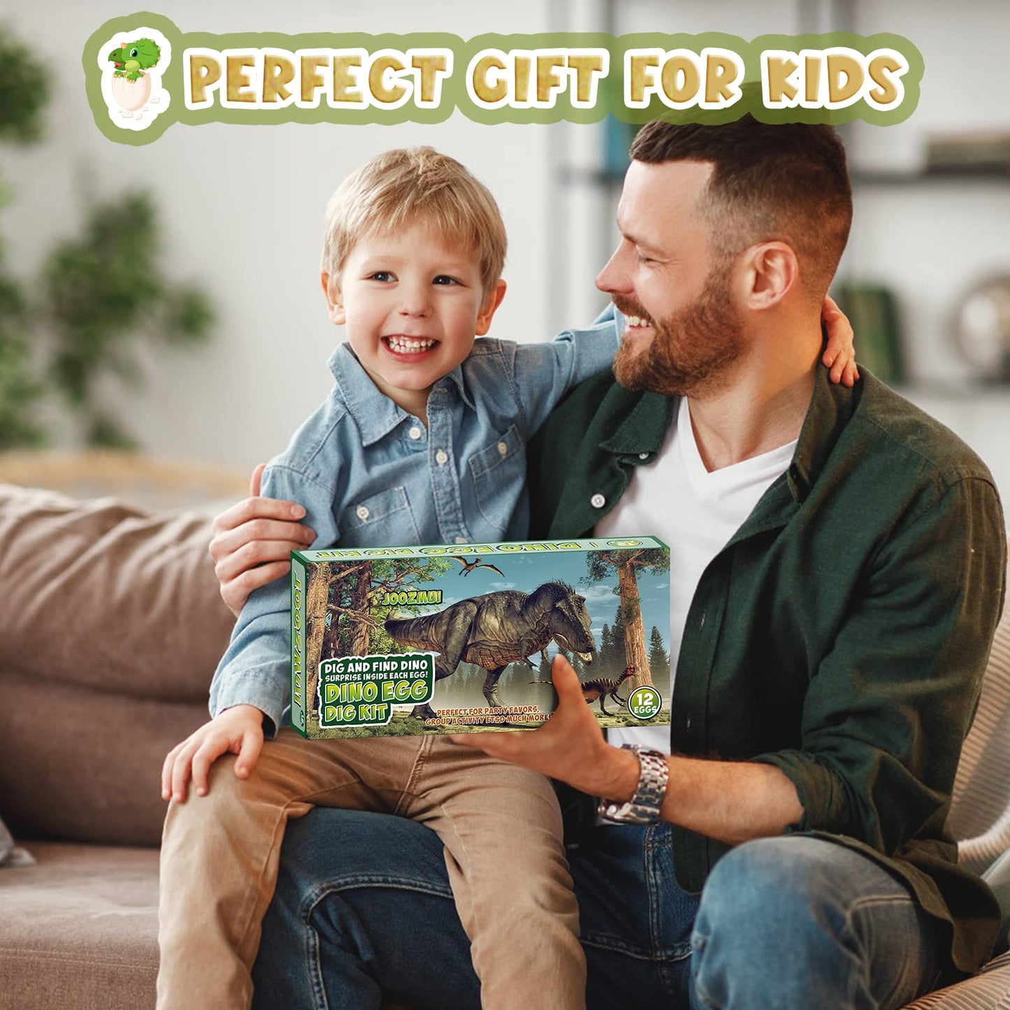 Joozmui Dino Excavation Set for Kids, Dinosaur Egg Toy for Boys Ages 4-10, Figure Gift Children's Toy